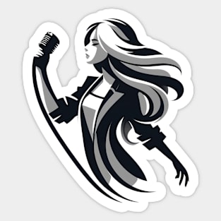 Singer Sticker